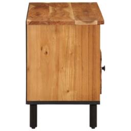 Berkfield Home TV Cabinet 100x33x46 cm Solid Wood Acacia in Brown - Size: 100 x 33 x 46 cm - thumbnail 6
