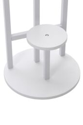 Living and Home 4 Tier White Plant Stand Indoor Tall Corner Round Flower Pot Stands - thumbnail 5