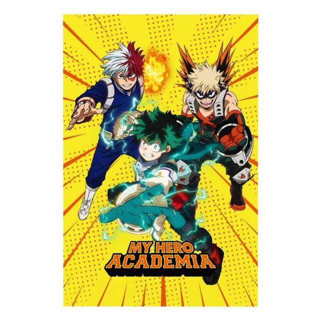 My Hero Academia Fleece Deku, Bakugo & Todoroki Blanket - Size: Crib - image 1