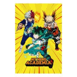 My Hero Academia Fleece Deku, Bakugo & Todoroki Blanket - Size: Crib - thumbnail 1