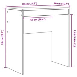 Berkfield Home Computer Desk Concrete grey Particle board with concrete-like finish - thumbnail 8