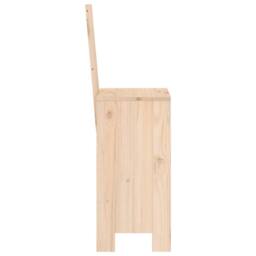 Berkfield Home Bar Stools 2 pcs 40x42x120 cm Solid Wood Pine in Natural - Size: 40 x 42 x 120 cm - thumbnail 5