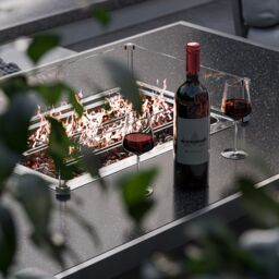 Royalcraft MAYFAIR Rectangular Firepit Dining set in Grey - thumbnail 3