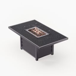Royalcraft MAYFAIR Rectangular Firepit Dining set in Grey - thumbnail 7