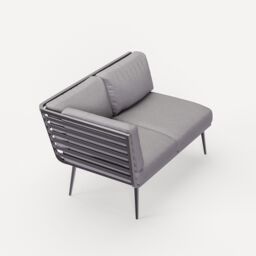 Royalcraft MAYFAIR Rectangular Firepit Dining set in Grey - thumbnail 9