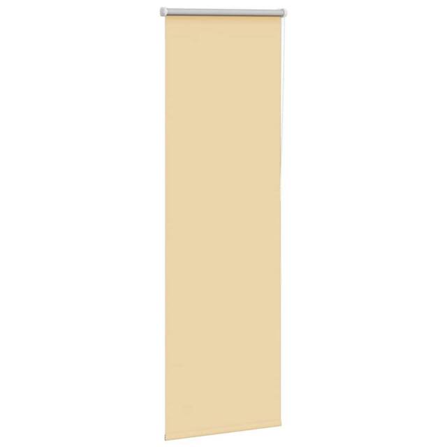 Berkfield Home Roller Blind Blackout Beige 55x150 cm Fabric Width 50.7 cm Polyester - image 1