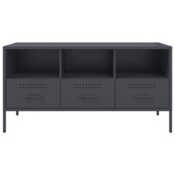 Berkfield Home TV Cabinet Anthracite 100.5x39x50.5 cm Steel - thumbnail 6
