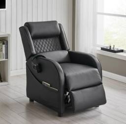 Home Detail Nova Gaming Chair Manual Recliner in Jet Black - thumbnail 1