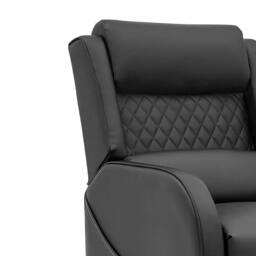 Home Detail Nova Gaming Chair Manual Recliner in Jet Black - thumbnail 4