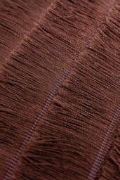 Furn Flicker Tiered Fringed Velvet Reverse Cushion in Rose - Size: 45 cm x 45 cm - thumbnail 4