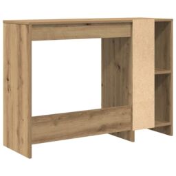 Berkfield Home Desk Artisan Oak 102.5x35x75 cm Engineered Wood in Brown - thumbnail 6