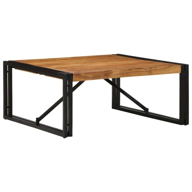Berkfield Home Coffee Table 80x80x35 cm Solid Wood Acacia in Brown - Size: 80 x 80 x 35 cm - image 1