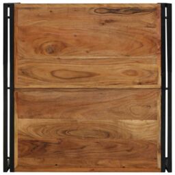 Berkfield Home Coffee Table 80x80x35 cm Solid Wood Acacia in Brown - Size: 80 x 80 x 35 cm - thumbnail 4