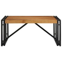Berkfield Home Coffee Table 80x80x35 cm Solid Wood Acacia in Brown - Size: 80 x 80 x 35 cm - thumbnail 2