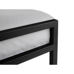 Cheshire Lagoon Metal Bed - Satin Black - Small Double (120cm) - thumbnail 6