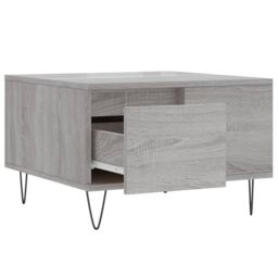 Berkfield Home Coffee Table Grey Sonoma 55x55x36.5 cm Engineered Wood - thumbnail 6