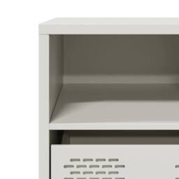 Berkfield Home TV Cabinet White 101.5x39x43.5 cm Cold-rolled Steel - thumbnail 9