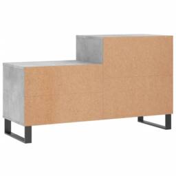 Berkfield Home Shoe Cabinet Concrete Grey 102x36x60 cm Engineered Wood - Size: 102 x 36 x 60 cm - thumbnail 6