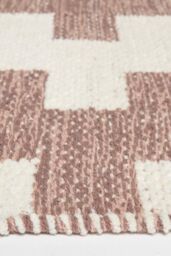 Homescapes Malina Brown & Natural Kilim Cotton Rug - Size: 90 cm x 150 cm - thumbnail 4