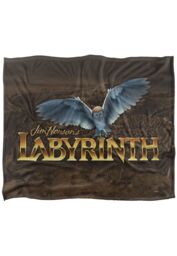 Jim Henson Labyrinth Owl Logo Maze Silky Touch Super Soft Throw Blanket 152 X 127 cm in White - thumbnail 1