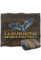 Jim Henson Labyrinth Owl Logo Maze Silky Touch Super Soft Throw Blanket 152 X 127 cm in White - thumbnail 2