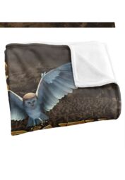 Jim Henson Labyrinth Owl Logo Maze Silky Touch Super Soft Throw Blanket 152 X 127 cm in White - thumbnail 3