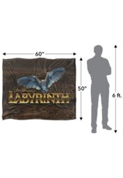 Jim Henson Labyrinth Owl Logo Maze Silky Touch Super Soft Throw Blanket 152 X 127 cm in White - thumbnail 5