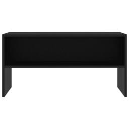 Berkfield Home TV Cabinet Black 80x40x40 cm Engineered Wood - Size: 80 x 40 x 40 cm - thumbnail 4