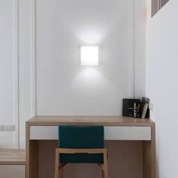 COMELY Wooden Indoor Wall Lights, Vintage Glass Wall Lights, E27 Base in Walnut - thumbnail 4