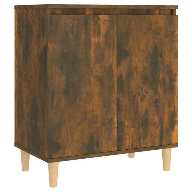 Berkfield Home Sideboard Smoked Oak 60x35x70 cm Engineered Wood in Brown - Size: 60 x 35 x 70 cm - image 1