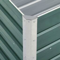 Berkfield Home Garden Raised Bed Galvanised Steel 240x40x45 cm Green - Size: 240 x 40 x 45 cm - thumbnail 6