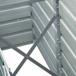 Berkfield Home Garden Raised Bed Galvanised Steel 240x40x45 cm Green - Size: 240 x 40 x 45 cm - thumbnail 7