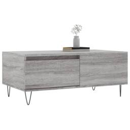 Berkfield Home Modern Coffee Table Grey Sonoma 90x50x36.5 cm Engineered Wood - thumbnail 4