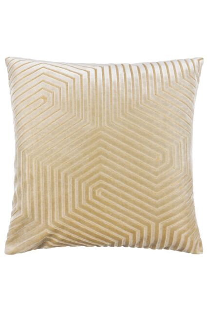 Paoletti Evoke Cut Velvet Cushion in Ivory - Size: 45 cm x 45 cm - image 1