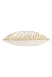 Paoletti Evoke Cut Velvet Cushion in Ivory - Size: 45 cm x 45 cm - thumbnail 3