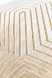 Paoletti Evoke Cut Velvet Cushion in Ivory - Size: 45 cm x 45 cm - thumbnail 4