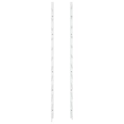 Berkfield Home Wall Mounted Wine Rack for 36 Bottles White Iron - thumbnail 4