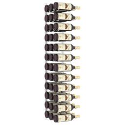 Berkfield Home Wall Mounted Wine Rack for 36 Bottles White Iron - thumbnail 3