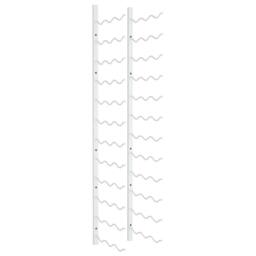 Berkfield Home Wall Mounted Wine Rack for 36 Bottles White Iron - thumbnail 1