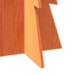 Berkfield Home Wooden Christmas Tree for Decoration Wax Brown 112 cm Solid Wood Pine - thumbnail 6