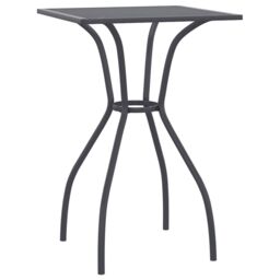 Berkfield Home Garden Table Anthracite 50x50x72 cm Steel Mesh in Black - Size: 50 x 50 x 72 cm - thumbnail 2