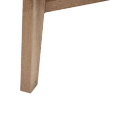 Wyld and Coco Rustic 100 x 50 cm Coffee Table - Engineered Wood with Rattan Shelf in Brown - thumbnail 5
