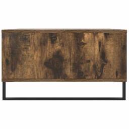 Berkfield Home Decorative Coffee Table Smoked Oak 104x60x35 cm Engineered Wood in Brown - Size: 104 x 60 x 35 cm - thumbnail 6