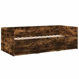 Berkfield Home Versatile Daybed with Drawers without Mattress Smoked Oak 90x190 in Brown