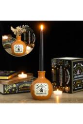 KDMD Toadbreath Potion Bottle Ceramic Taper Candle & Vase in Orange - thumbnail 1