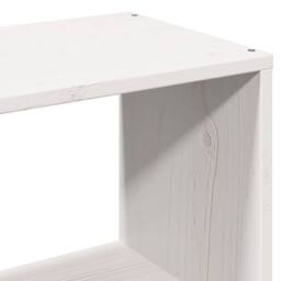 Berkfield Home Decorative Bookcase Bed without Mattress White 160x200cm Solid Wo - Size: 160x200 cm - thumbnail 9