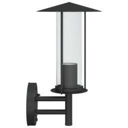 Berkfield Home Outdoor Wall Light Black Stainless Steel - thumbnail 5