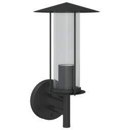 Berkfield Home Outdoor Wall Light Black Stainless Steel - thumbnail 2