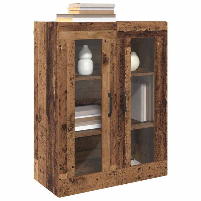 Berkfield Home Hanging Wall Cabinet Brown 69.5 x 34 x 90 cm Engineered wood - image 1