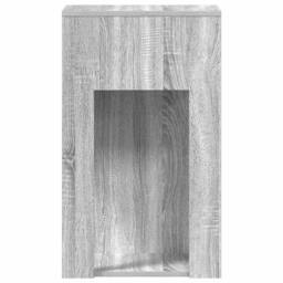Berkfield Home Computer Tower Stand with Drawer Grey Sonoma 30x44x74 cm - Size: 30 x 44 x 74 cm - thumbnail 6
